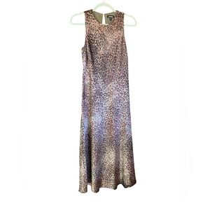 New Express womens satin silky sleeveless maxi dress size XS event Y2K party